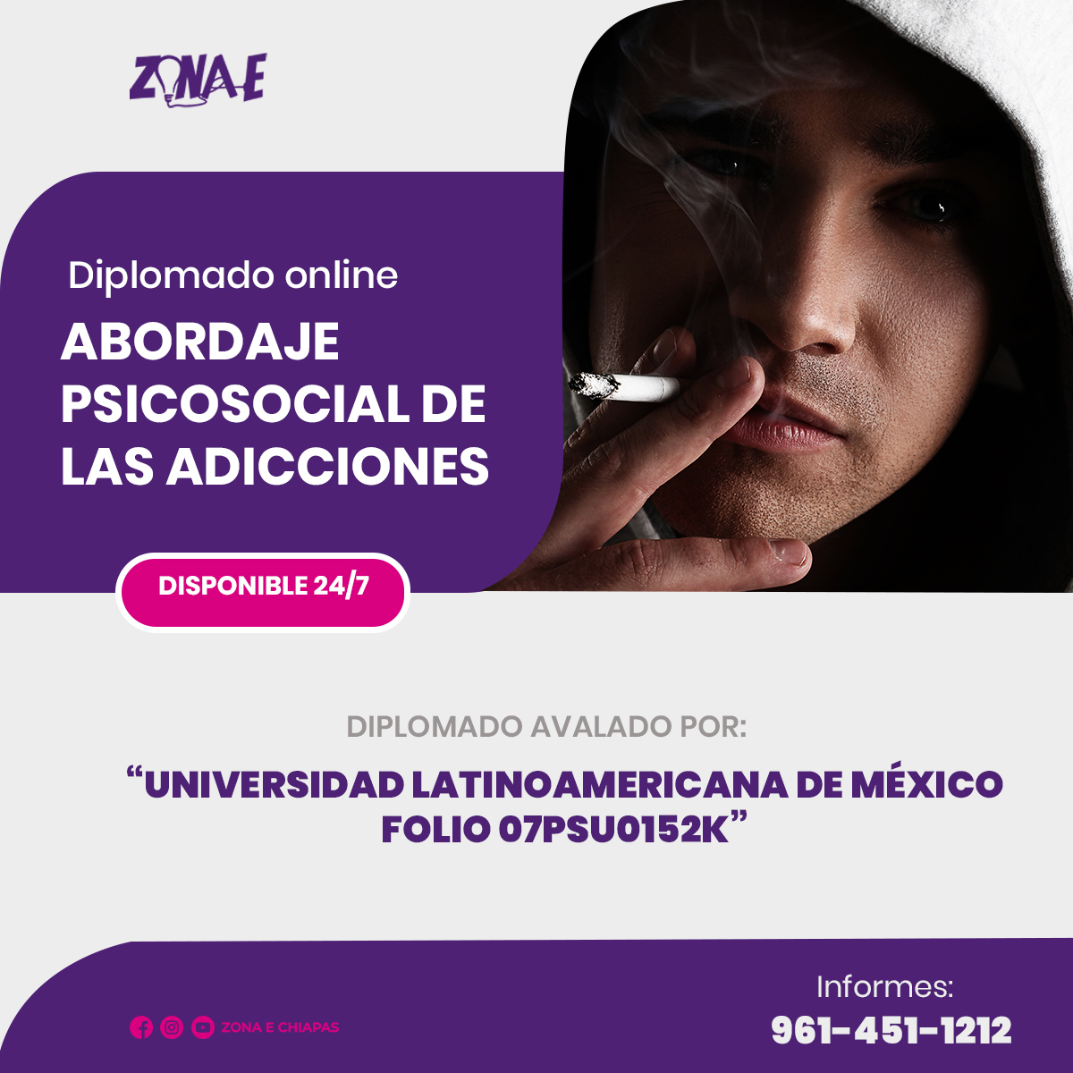Diplomado abordaje psicosocial de las adicciones